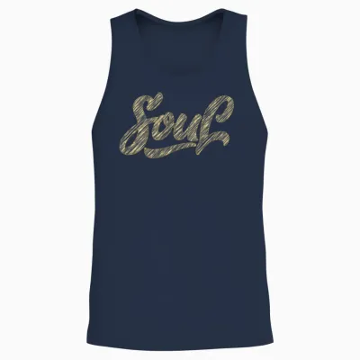 Soul Retro Unisex Tank Top - Navy