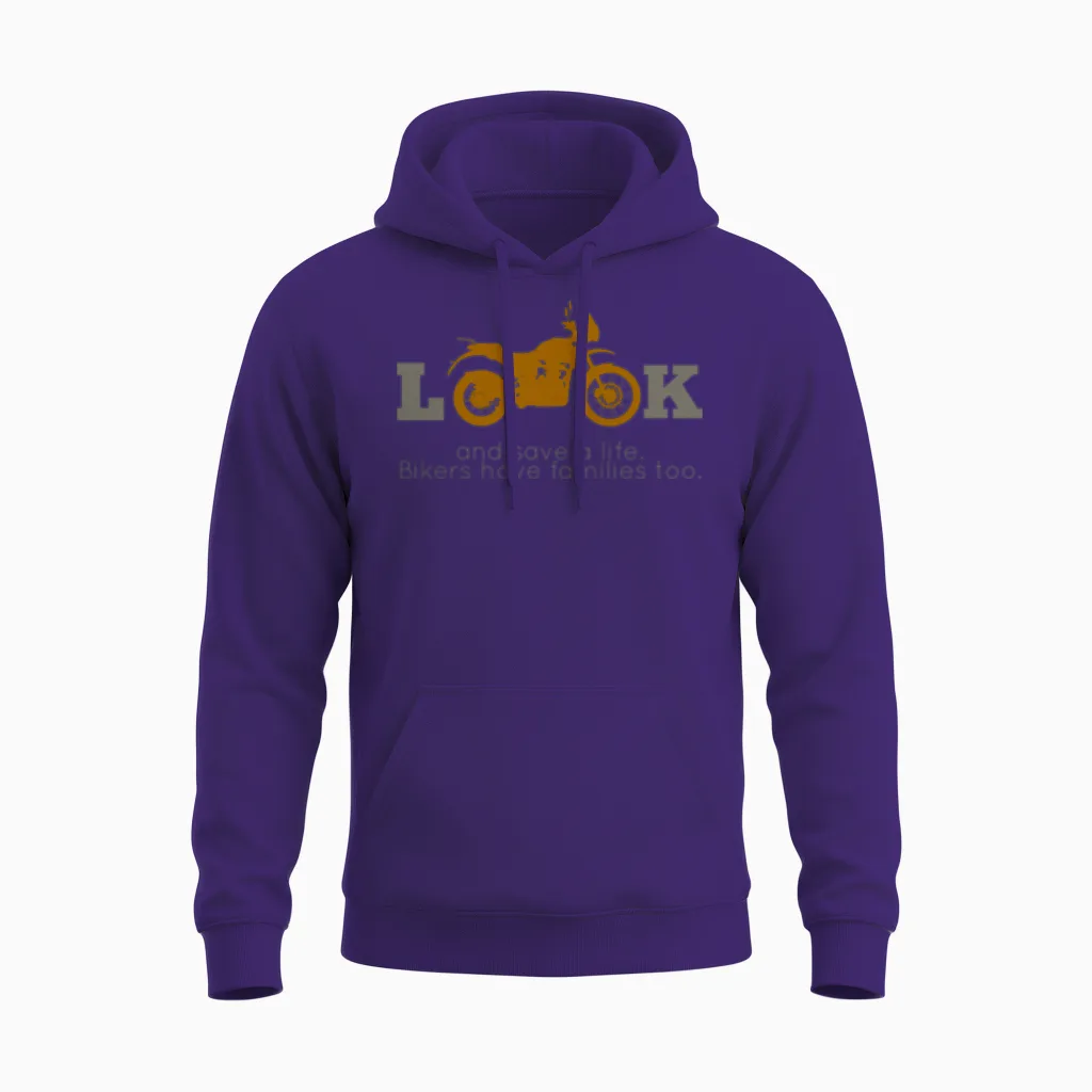 Royal Enfield Himalayan Design Fashion Therapy Unisex Hoodie in Purple