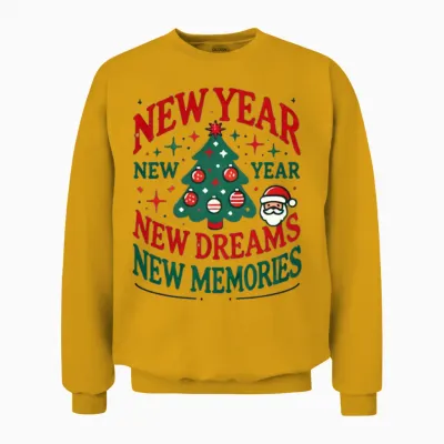 New Year Unisex Sweatshirt - Gold