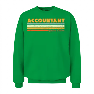 Accountant Retro Gift Unisex Sweatshirt - Irish Green