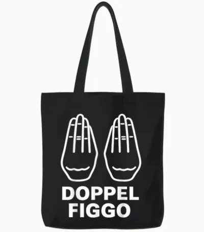 Double Figgo Legally Secured Tote Bags - Black