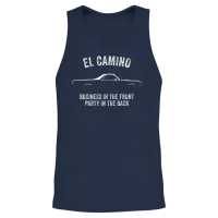 El Camino Slogan W Unisex Tank Top - Navy – 2