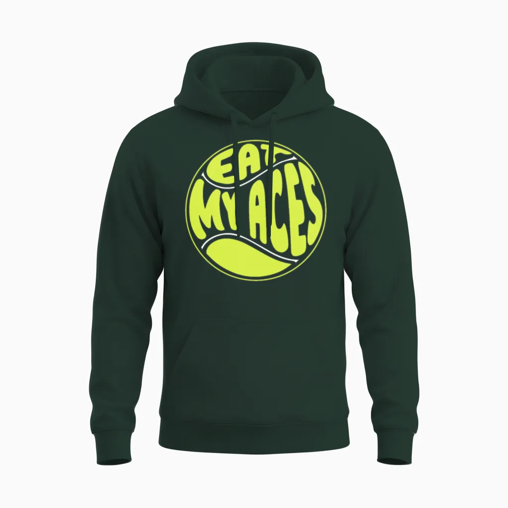 Tennis Funny Unisex Hoodie in Forest