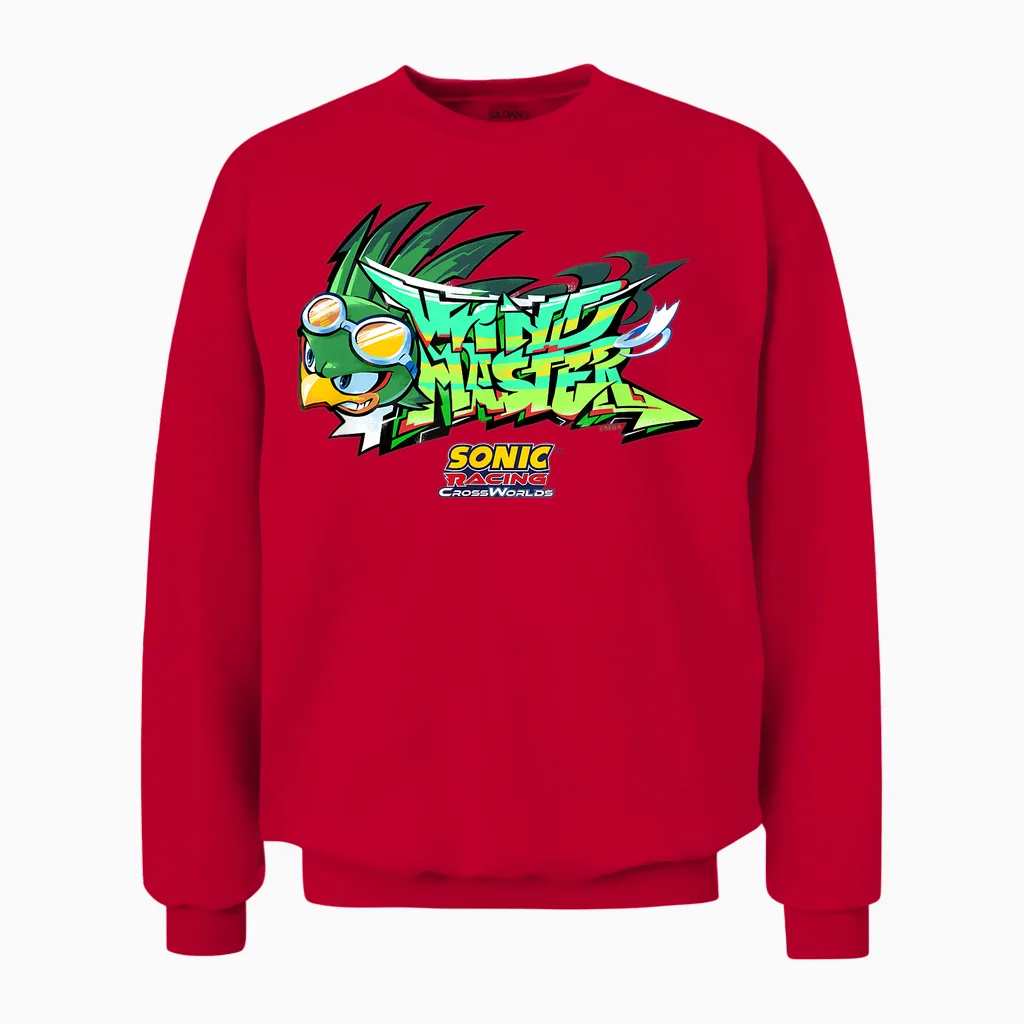 Sonic the Hedgehog: Crossworlds Unisex Sweatshirt in Red