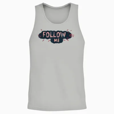 Joli Emblème Follow Me Pour Adultes Et Enfants Unisex Tank Top - Ash