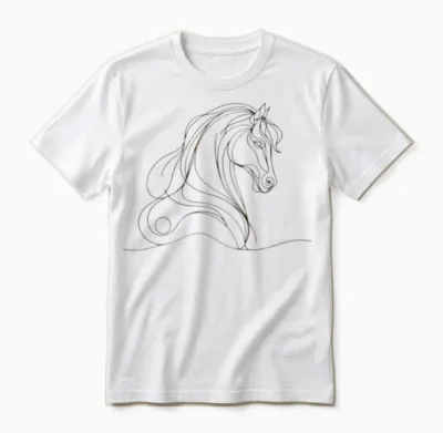 Horse Unisex T-Shirt - White