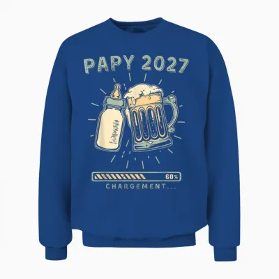 Je Vais être Papy 2027 Révélation Grossesse Devenir Papy Unisex Sweatshirt - Royal