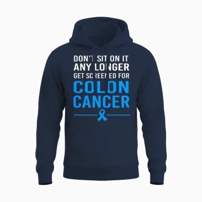 Colon Cancer Awareness Cancer Survivor Unisex Hoodie - Navy