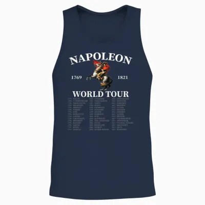 Napoleon Bonaparte World Tour - Frankreich Militärgeschichte Unisex Tank Top - Navy