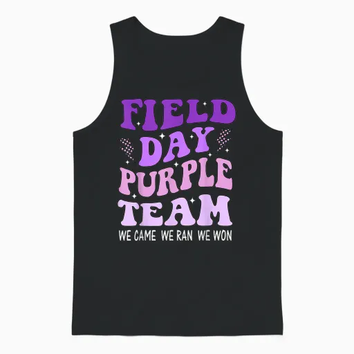 Field Day Purple Team We Came We Ran We Won Field Day Games Unisex Tank Top - Black
