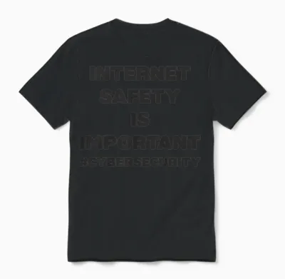 Internet Safety Is Important Unisex T-Shirt - Black