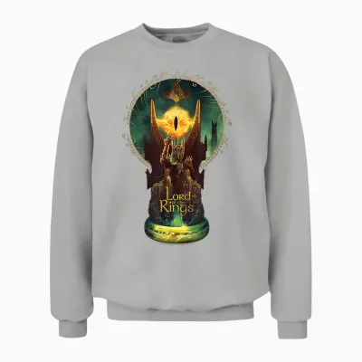 Wb 100: the Lord of the Rings the Eye of Sauron Unisex Sweatshirt - Ash