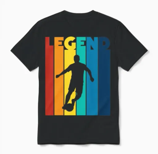 Legendary Soccer Sprint Unisex T-Shirt in Black