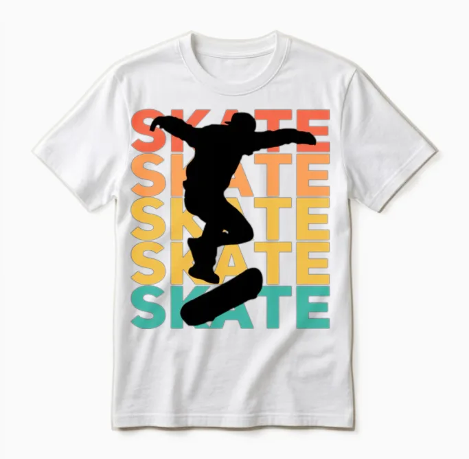 Skate Unisex T-Shirt in White