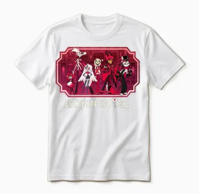 Hazbin Hotel - Group T-Shirt, Small Unisex T-Shirt - White