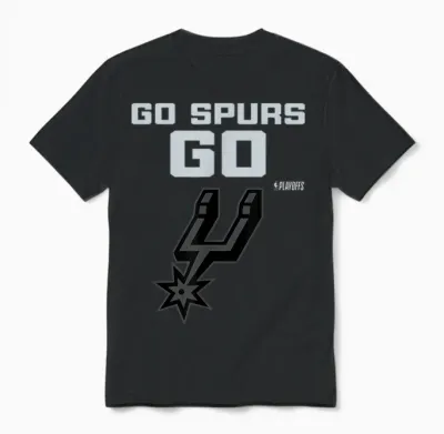 Nba 2026 Playoffs Mantra Spurs Bilboard Unisex T-Shirt - Black