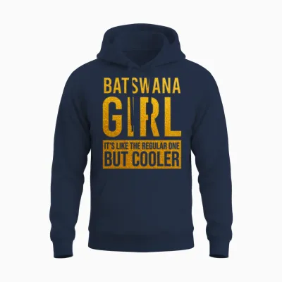 Batswana Girl Funny Unisex Hoodie - Navy