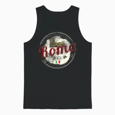 Rom Italien Kolosseum Vintage Souvenir Unisex Tank Top - Black