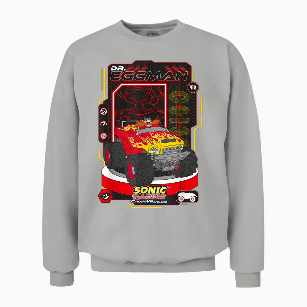 Sonic Le Hérisson : Crossworlds Unisex Sweatshirt in Ash