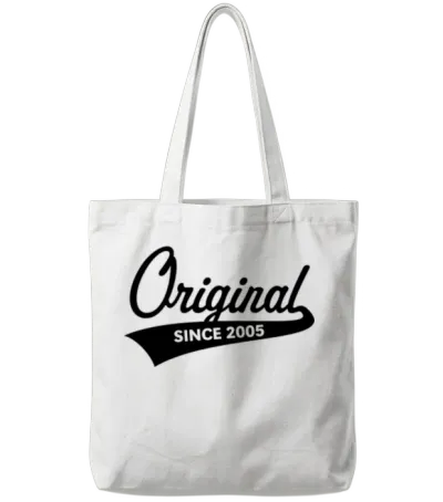 Original Since 2005 (year of Birth, Birthday / B) Tote Bags - White