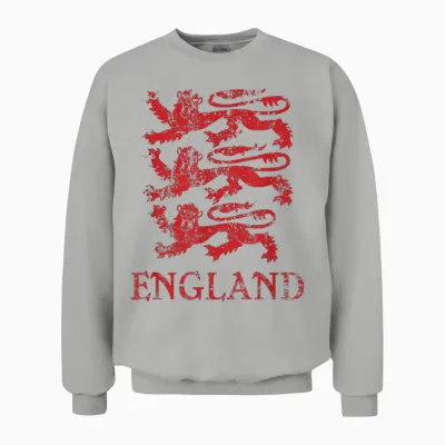 England-Löwen-Symbol Englischer Stolz Unisex Sweatshirt - Ash