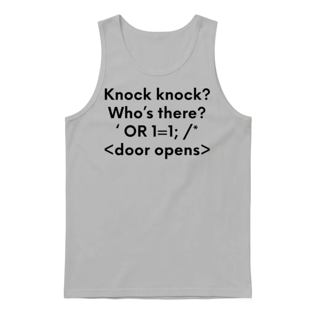 Funny Programmer Graphic Programming Injection Unisex Tank Top - Ash
