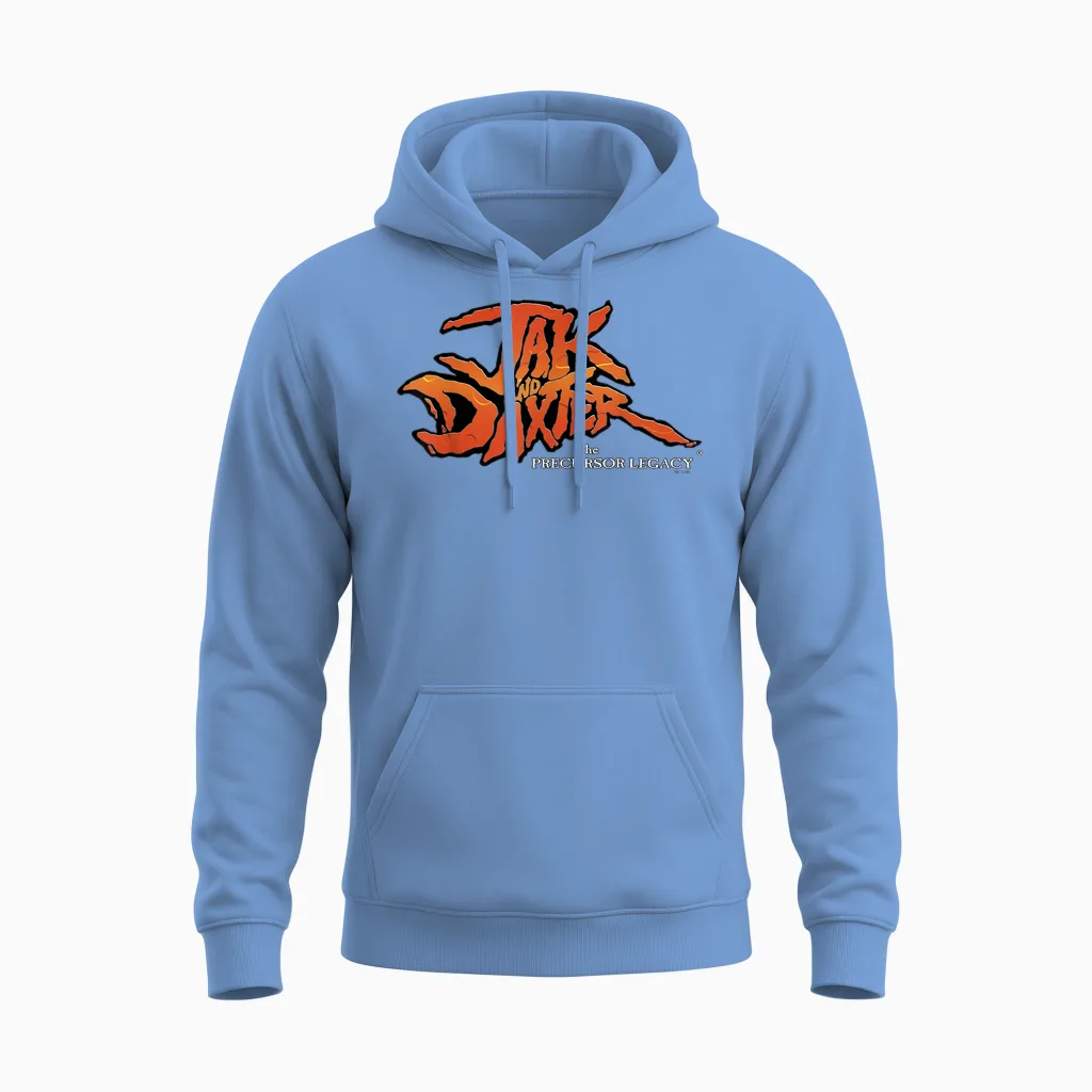 Playstation Jak and Daxter the Precursor Legacy Classic Logo Unisex Hoodie in Carolina Blue