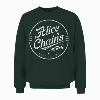 Alice Chained - Logo T-Shirt, Black, S Unisex Sweatshirt - Forest