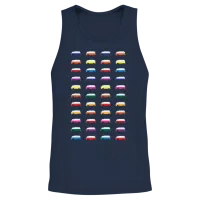 Pop Art Retro Unisex Tank Top - Navy – 2