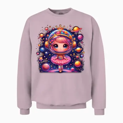 Ballerine Astronaute Danseur Danse Astronomie Unisex Sweatshirt - Light Pink