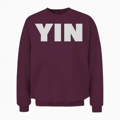 Yin / Yin Yang / Bestseller Unisex Sweatshirt - Maroon