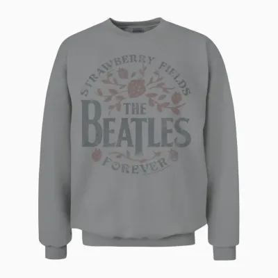 The Beatles - Strawberry Fields Forever Unisex Sweatshirt - Sport Grey