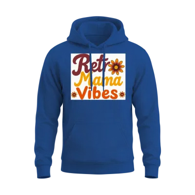 Retro Mama Vibes Unisex Hoodie - Royal