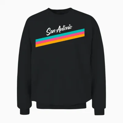 San Antonio Spurs Logo Unisex Sweatshirt - Black