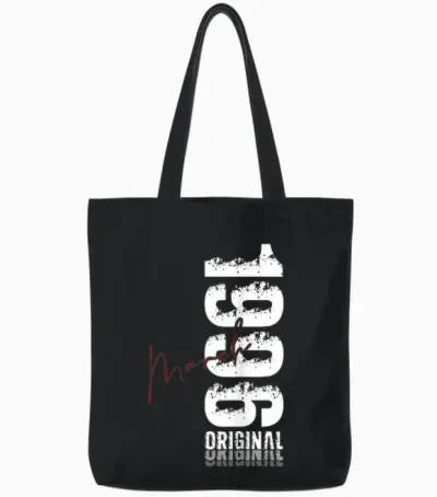 30 Ans Anniversaire Homme Cadeau Mars 1996 Vintage Tote Bags - Black