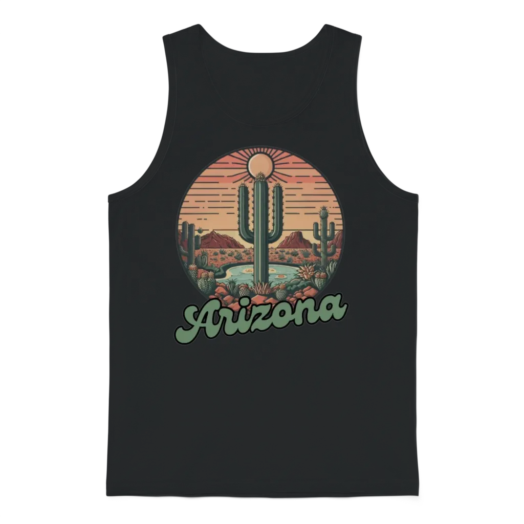 Arizona Unisex Tank Top - Black