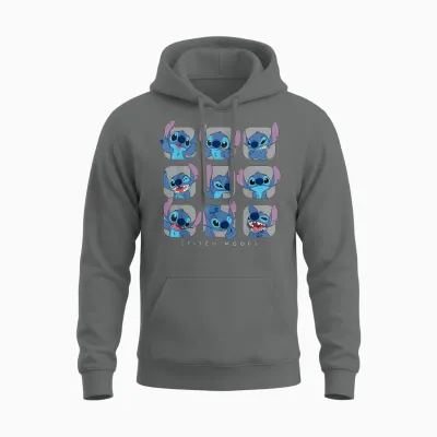 Disney Lilo and Stitch Moods Unisex Hoodie - Graphite Heather