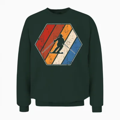 Ski Retro Unisex Sweatshirt - Forest