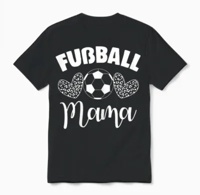 Football Mama T-Shirt, Black Unisex T-Shirt - Black