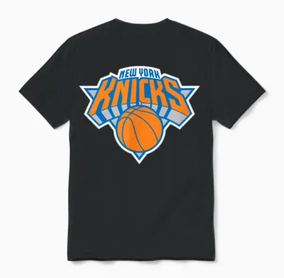 Nba New York Knicks Offizielles Lizenzprodukt Unisex T-Shirt - Black