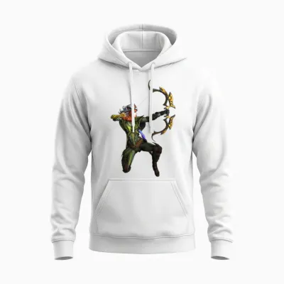 Smite Artemis Unisex Hoodie - White