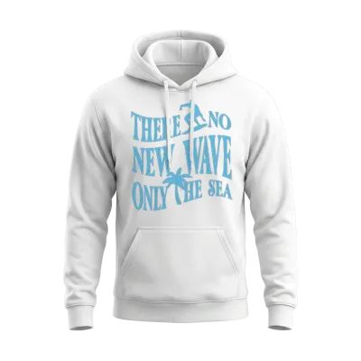 Ride the Retro Wave Sea Unisex Hoodie - White