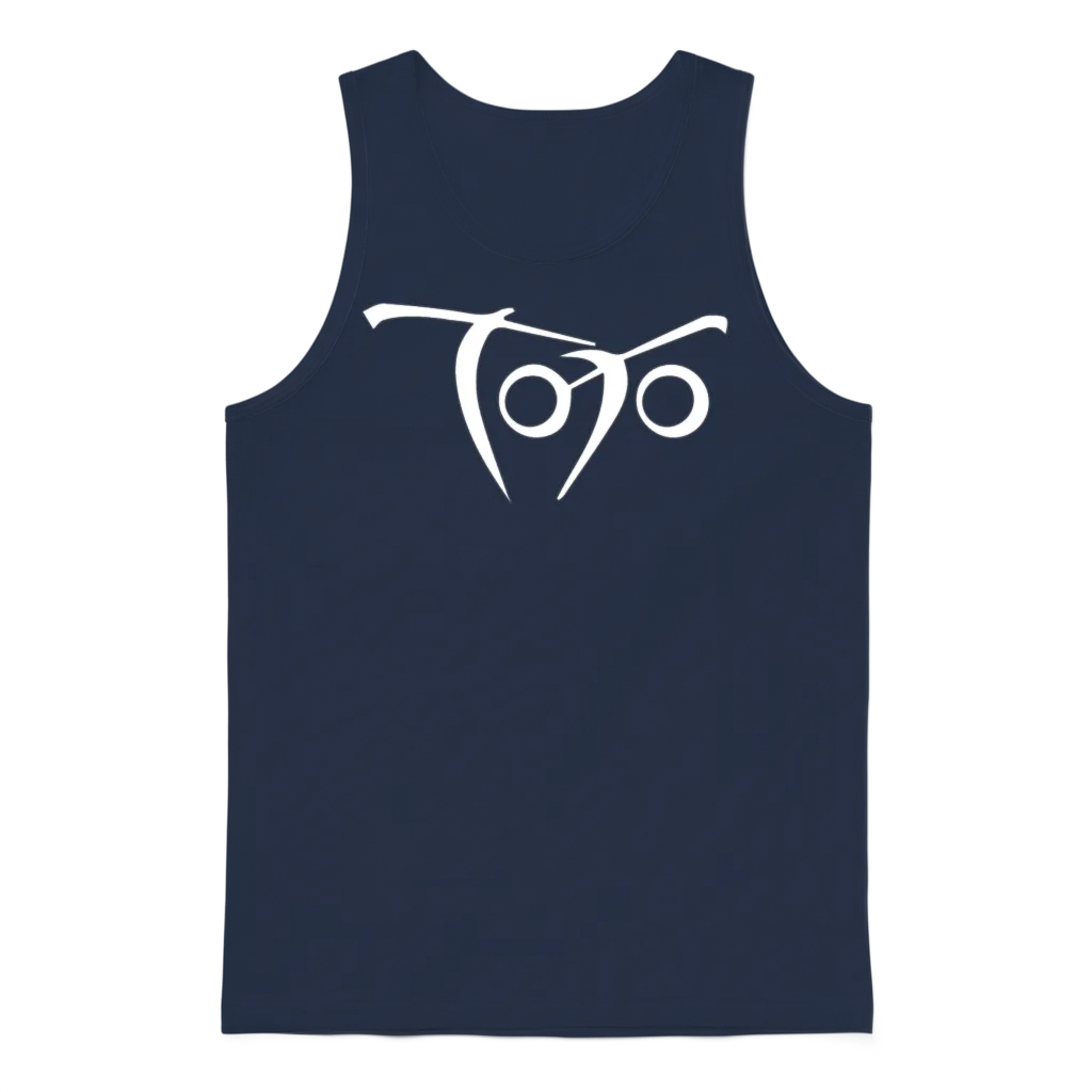 Toto 80s Band Logo Music Lovers Unisex Tank Top - Navy