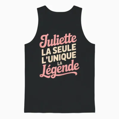 Juliette Women's Funny Funny Gift Idea Funny Unisex Tank Top - Black