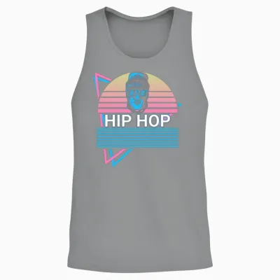 Hip Hop Retro Unisex Tank Top - Sport Grey