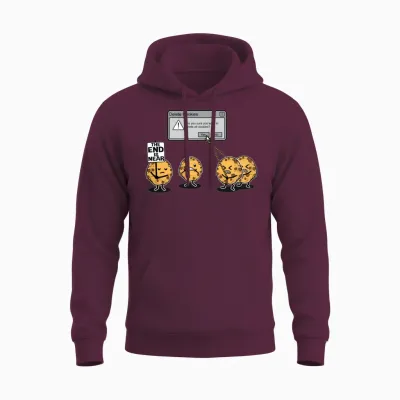 Deleting Cookies Is a Serious Threat Unisex Hoodie - Maroon