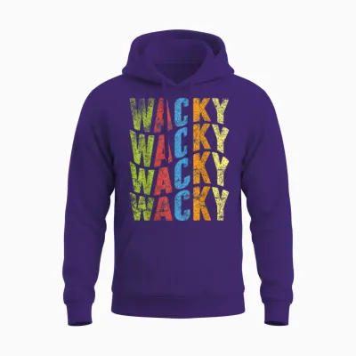 Wacky Costume Mismatch Day Outfit Unisex Hoodie - Purple