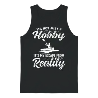 It's Not Just a Hobby Kayaking Men Women Unisex Tank Top - Black – 1