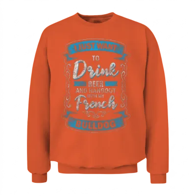 Bulldog Bulldog Dog Owner Hunting Dog Unisex Sweatshirt - Orange