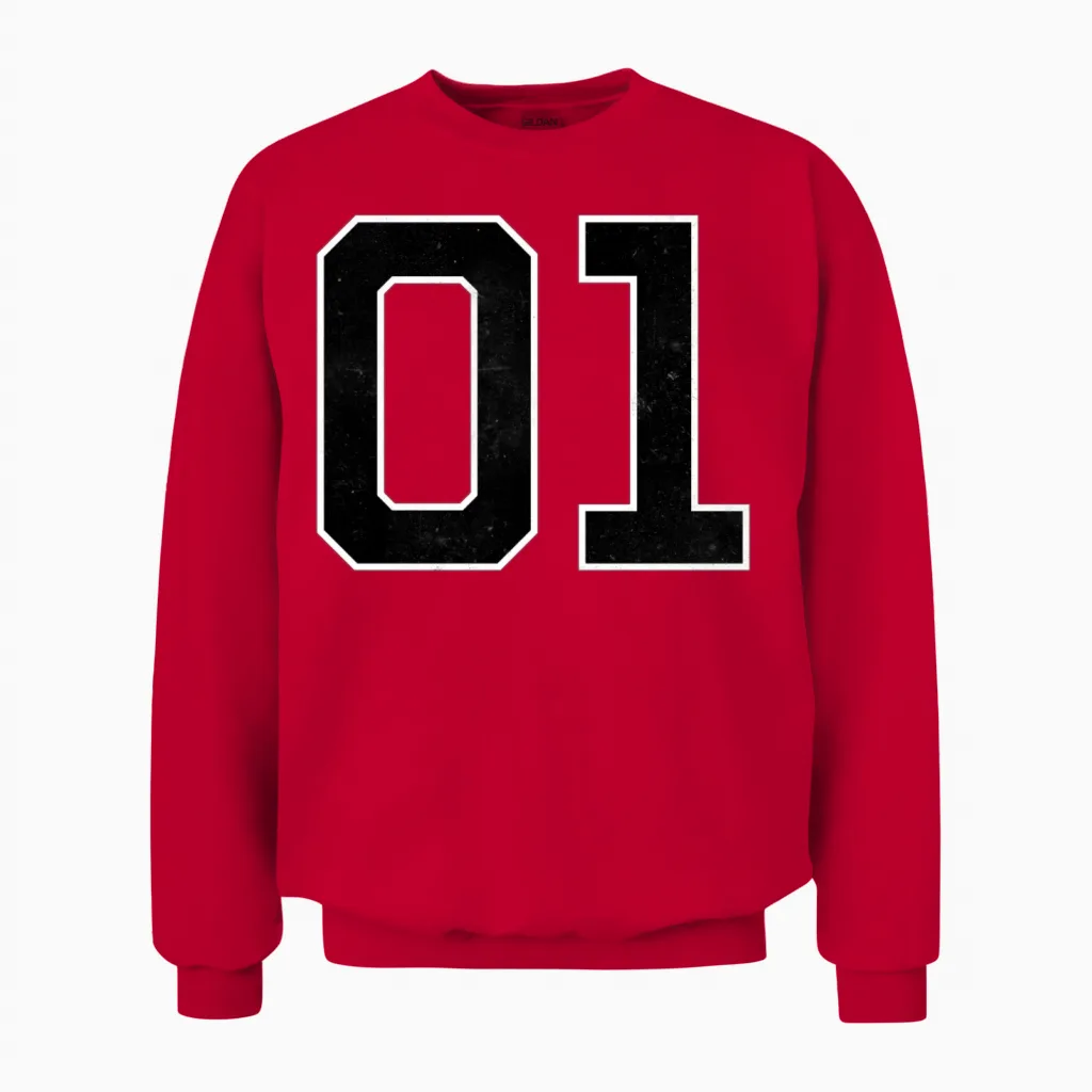 01 General Lee Unisex Sweatshirt in Red